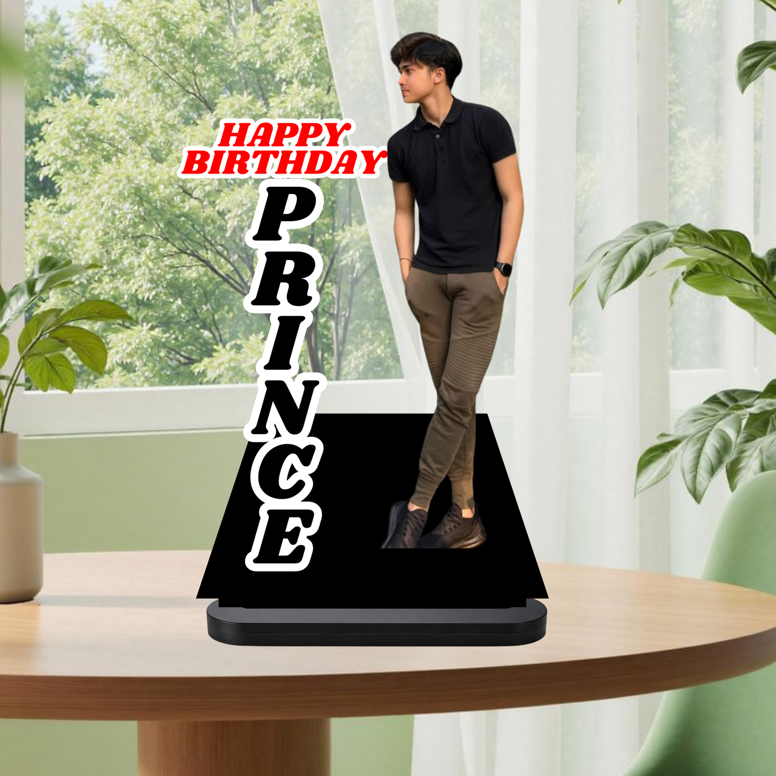 Custom Brother Photo Cut-Out Stand MDF | Table Decor Gift